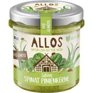 Hofgemüse Spinat Pinienkerne